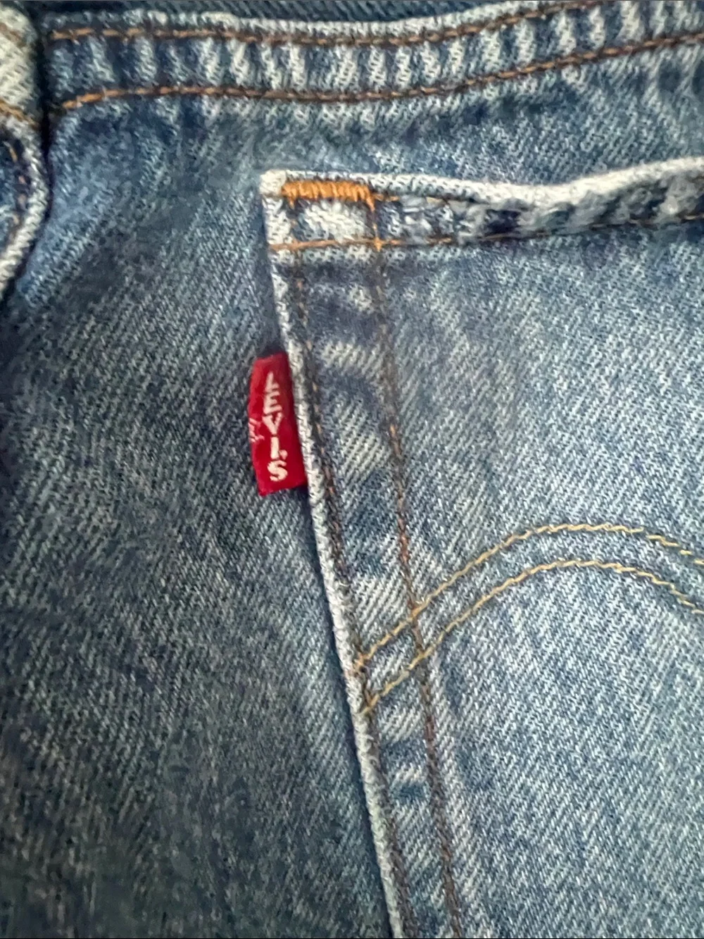 Levi's Distressed Blue Slim Straight Jeans